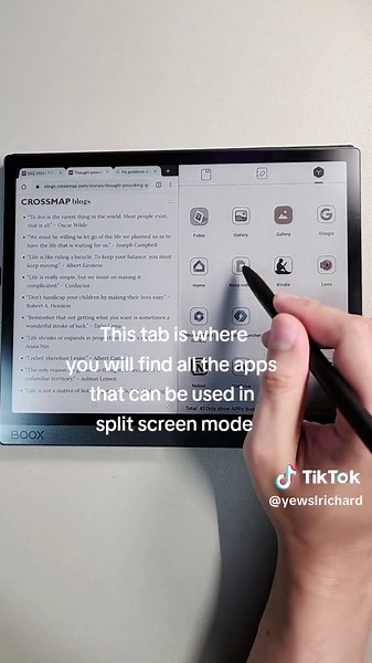 Copying and pasting has become more intuitive on Onyx Boox devices with the split screen function. This tool is amazing for research work where you need to copy and paste extensively between different sources of information. Be sure to include this as part of your arsenal of note taking tools in the Boox Note taking ecosystem! #boox #booxtabultrac #booxhacks #booxtips