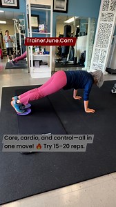 48K views · 489 reactions | OrthAide.Com 殺 Plank jacks + knee tucks = stronger abs and more stamina  #FitnessOver50 Keep it slow and steady—control builds strength and stability.  | Trainer June | Facebook