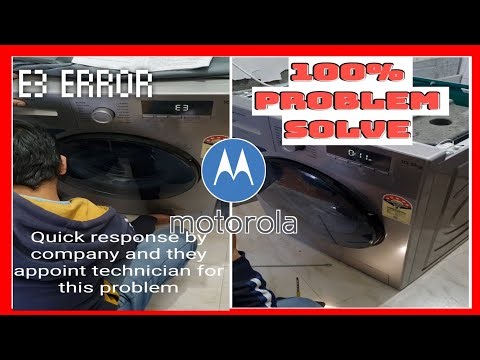 washing machine me e3 error solution