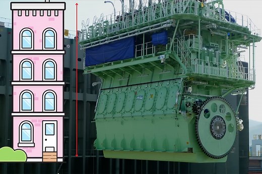 Wärtsilä-Sulzer RTA96-C is World's Largest Reciprocating Engine, Designed for Large Container Ships