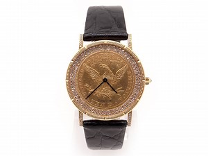 Corum 10 Dollar 1880 Liberty Gold Coin Natural Diamond Dial Manual Wind 18k Yellow Gold Watch - Etsy