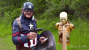 27K views · 604 reactions | In this fun video, Jerry Miculek tests out a Titanium Captain America Shield and shows us what it's really made of. Is it really bulletproof...? Original video source: https://www.youtube.com/watch?v=AKHqEKwy90A | Bigfoot Gun Belts | Facebook