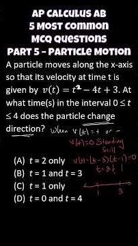 AP Calculus Most Common MCQ Questions - Part 5