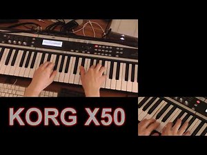 Korg X50 synth demo