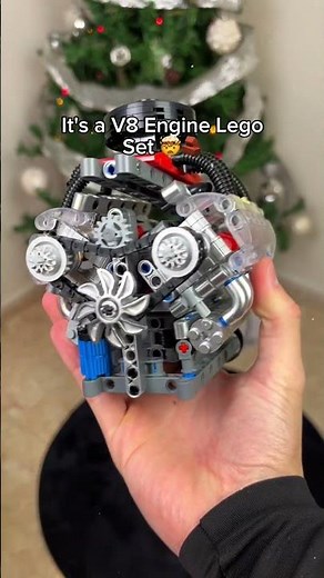 Every car guy’s dream gift, a lego v8 engine set 🤯🎁 #v8 #legoengine #carguy
