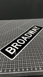 15K views · 253 reactions | Making a bunch of street signs this week. Starting with Broadway | Rush Decatur | Facebook