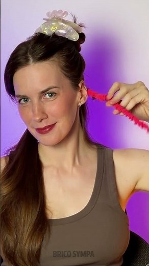 Idée de Coiffure Amusante avec Élastiques 🌈