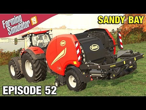 NON-STOP BALING Farming Simulator 19 Timelapse - Sandy Bay Seasons FS19 Ep 52