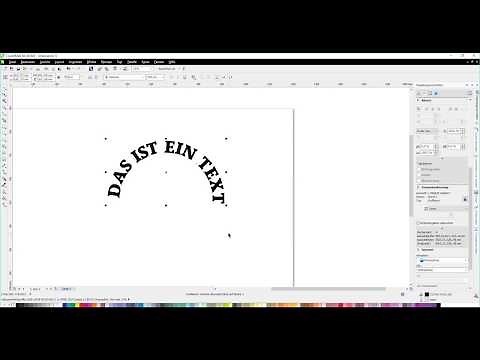 Corel Text an Objekt ausrichten