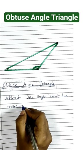 Obtuse Angled Triangle ✨CBSE|ICSE|SSC|IB|CISCE|NIOS|ISC|IGCSE|Maths#trending #shortvideo #viral