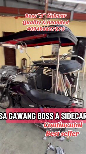 Boss “A” Sidecar Quality & Branded 📍GOOGLE MAPS: BOSS “A” SIDECAR571 Purok 7, Brgy. Buensuceso, Arayat, Pampanga 💯 Trusted since 2011 ‼️ ☎️O949-885-787O#brandedsidecar #bossasidecar #pampangasidecar #fypviral | Boss "A" Sidecar