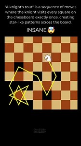 988K views · 11K reactions | Wow 勞 Insane how the knight’s movements create star-like shapes all over the board—they look so wild and artistic. Chess truly is its own universe. | Chess & Life Mastery | Facebook
