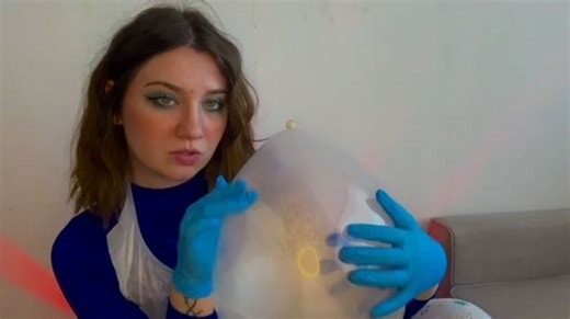 [NO POP]橡胶手套与气球