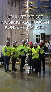 Musiikkitalo Fuugan rakentajien jouluinen tervehdys työmaalta. Yhteistyössä PES-arkkitehdit, Hartela, Laidun Design, WSP, Turun kaupunginteatteri ja Turun kaupunki. 🎅 | Turun filharmoninen orkesteri | Turku Philharmonic Orchestra