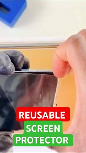 Can You Really Reuse a Screen Protector? (Check Out What Happens) #shorts