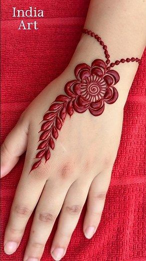 Minimal but elegant 🔥 | simple mehndi design for beginners #mehndi #henna #shorts
