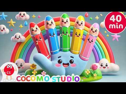 Color Finger Family for Toddlers | Fun Kindergarten Colors and Family Song