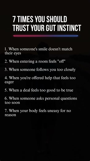 7 times you should trust your Gut Feeling #psychology #facts #shorts