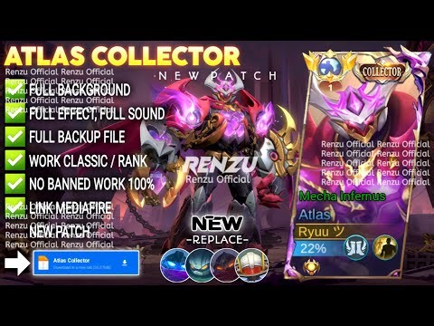 Script Skin Atlas Collector - Mecha Infernus No Password | Full Effect Voice | Patch Terbaru