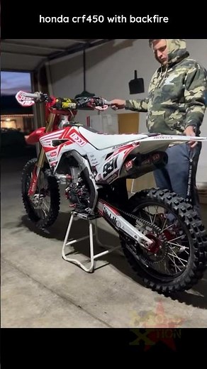 Backfire Honda CRF450