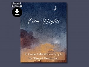 Calm Nights, 10 Guided Meditation Scripts for Sleep & Relaxation, Instant Download, Mindfulness, Anxiety, Affirmations, Stress Relief - Etsy Australia