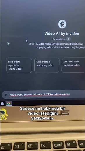 Sadece 1 Dakikada Öğren | chatgpt yapay zeka ile video yapımı