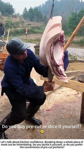 From Whole to Strips: The Art of Hand‑Cutting Pork 🐖🔪