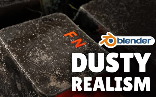 iBlender中文版插件 Dustify Premium 灰尘白金版真实感粉尘做旧细节 Blender教程