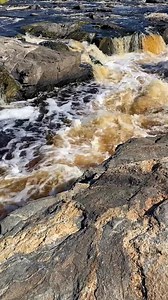 TONIGHT’S rocks, woods, and waters lullaby comes to you from the Big Fork River near Big Falls, MN. Gorgeous igneous rocks, water colored by tannin to a shade called ‘bog tea.’ Beauty abounds. Good dreams… | Douglas Wood
