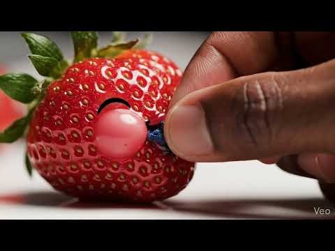 🍓 Ultra-realistic strawberry macro textures.