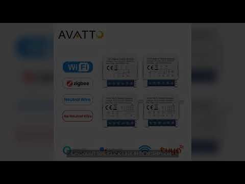 AVATTO Tuya WiFi Zigbee Smart Light Switch Module,No Neutral Wire 2 Wa Super Discount 50%