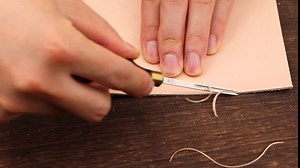 Leather Edge Bevelers, Edge Skiving Beveler 0.7mm, Leather Working Tools Skiver Tool for Leathercraft Working(4#)