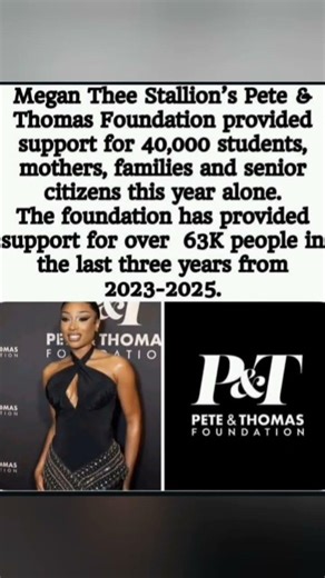 😱 40K helped in 2024!Megan's foundation supports 63K+ in 3 years.❤️👵🏾👩‍👧‍👦🎓