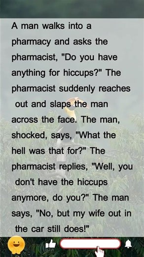Hiccup Cure Slap Joke | Pharmacy Wrong Patient Humor