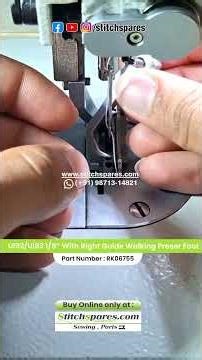 U192/U193 1/8" With Right Guide Walking Presser Foot #sewing #presserfoot #jack #juki