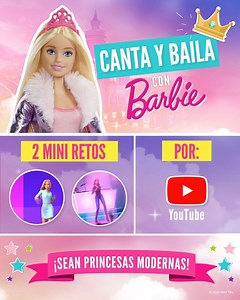 843K views · 4.5K reactions | Es momento de cantar, bailar y convertirse en una princesa moderna. Entra al canal de YouTube y juega junto a tu pequeña con Barbie Princess Adventure.  ¡Vamos a divertirnos!✨ Haz clic, aquí: https://youtu.be/JbTdRFLBmnw | Barbie LATAM | Facebook