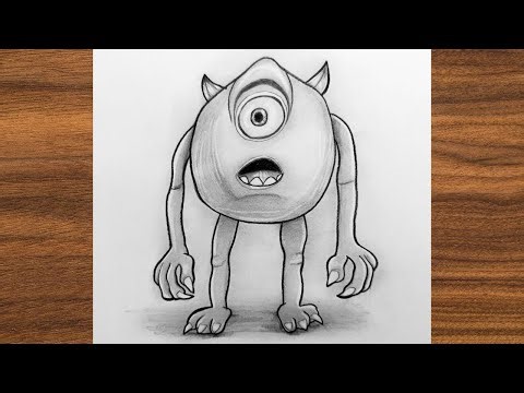Mike Wazowski Drawing Tutorial | Learn to Draw Easy