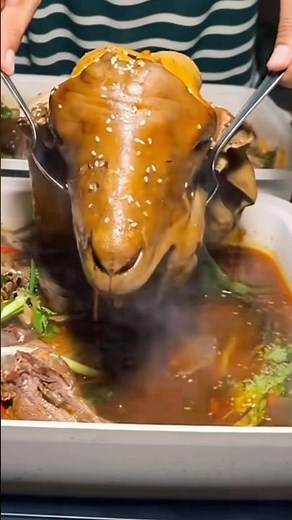 Traditional Goat Head Soup Recipe | Rich, Flavorful & Authentic Cooking#food
