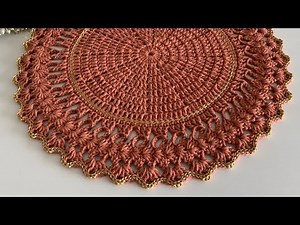 Glamour Crochet Sousplat Step by Step