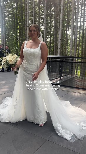 Stunning Wedding Dress Ideas with Overskirt | Bridal Inspiration