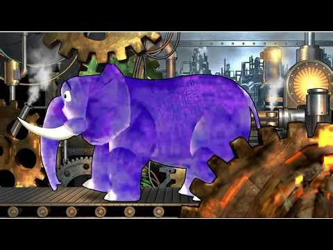 HICKORY DICKORY DOCK BEAR vs ELEPHANT but it’s 100% VISUAL CHAOS! (KLASKY CSUPO 2001 EFFECTS)