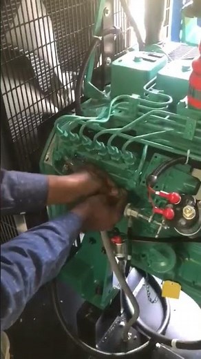 how to remove air from Cummins genset 125 kva