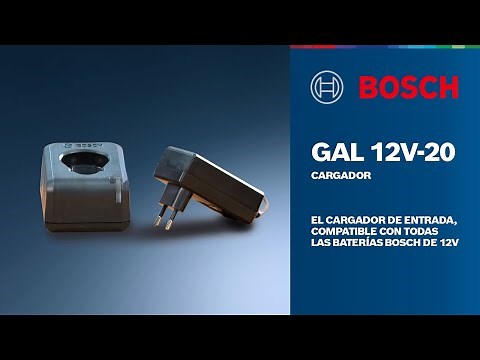 El cargador compatible con todas las baterías Bosch 12V