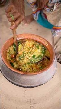 Village Style Atop Rice Khichuri | Easy Bengali Recipe 🍲 #shorts #cooking #recipe
