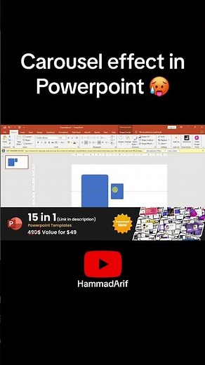 Carousel effect in Powerpoint 🥵 #powerpoint #powerpointtutorial