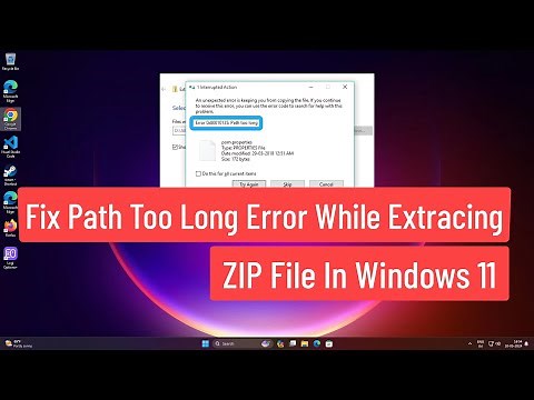 Fix Path Too Long Error While Extracting ZIP File In Windows 11