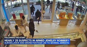 On Monday almost 25 criminals were caught on camera robbing a jewelry store in San Ramon, California in broad daylight. They took about $1M of goods from Heller Jewelers. The suspects are from 17 to 31 and from Oakland. Seven suspects arrested. This is what Gavin Newsom has done to California | In Blonde Theory
