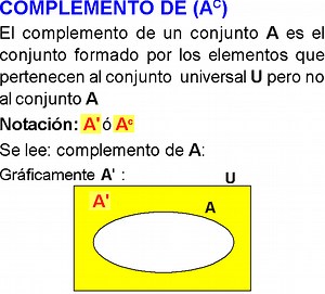 COMPLEMENTO DE UN CONJUNTO EJEMPLOS Y EJERCICIOS RESUELTOS PDF