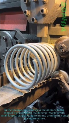 Spring Cold Rolling: Watch Metal Turn Into a Coiled Spring