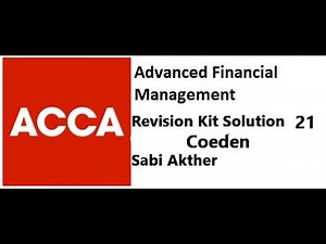 AFM Revision Kit Solution 21 Coeden